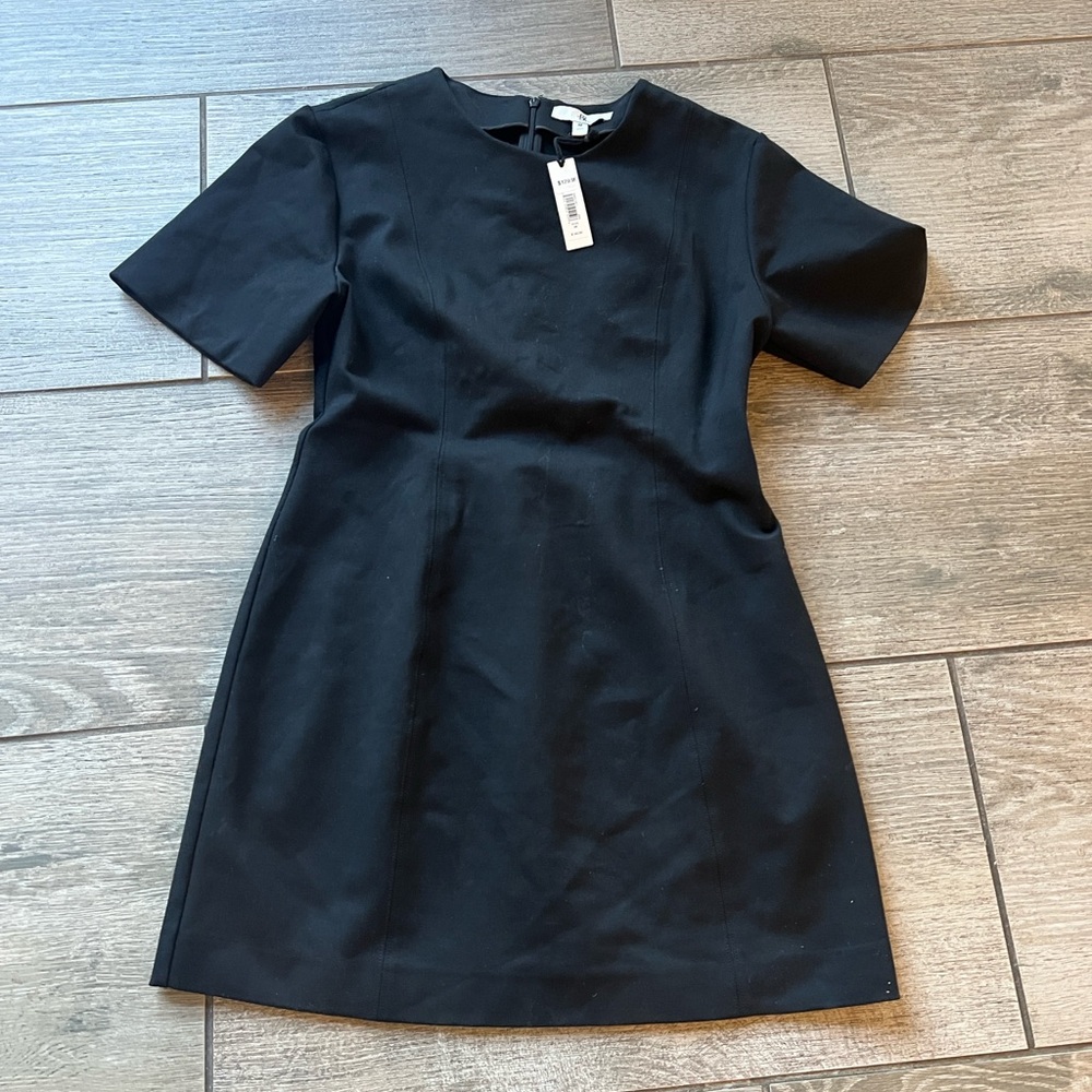 Banana Republic Black Short-Sleeve Shift Dress - Picture 3 of 5